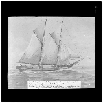 Cover image for Photograph - glass lantern slide - pearling schooner 'Kingston'