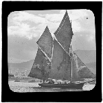 Cover image for Photograph - glass lantern slide - yachts - 'Huon Chief'