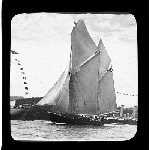 Cover image for Photograph - glass lantern slide - sailing vessel - 'Good Intent' (1877)