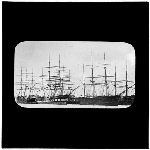 Cover image for Photograph - glass lantern slide - unidentified barques without sails