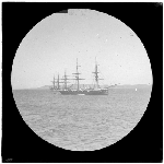 Cover image for Photograph - glass lantern slide - unidentified sailing vessels