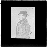 Cover image for Photograph - glass lantern slide - drawing - Captain James Kelly - 1791-1859