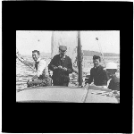 Cover image for Photograph - glass lantern slide - Mr Arthur Williams and crew