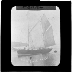 Cover image for Photograph - glass lantern slide - ketch 'Pearl' - at Port Esperance