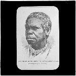 Cover image for Photograph - glass lantern slide - copy of illustration of "Lalla Rookh or Truganina, the last Tasmanian woman" - photographed by Mr Woolley - E.R. Ash, Hobart