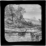 Cover image for Photograph - glass lantern slide - copy of print "Source of the Derwent - Tasmania"