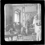Cover image for Photograph - glass lantern slide - Hobart - Domain - Government House - French Room (sitting room) - interior