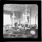 Cover image for Photograph - glass lantern slide - Hobart - Domain - Government House - Drawing Room (interior)