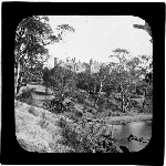 Cover image for Photograph - glass lantern slide - Hobart - Domain - Government House - in distance