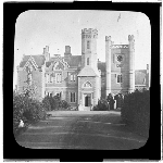 Cover image for Photograph - glass lantern slide - Hobart - Domain - Government House - close view of exterior showing entrance
