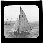 Cover image for Photograph - glass lantern slide - yachts - 'She'll Do' - photo by Nat Oldham