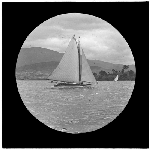Cover image for Photograph - glass lantern slide - yachts - 'Alwyn' - 1924 - photo by Nat Oldham