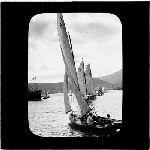 Cover image for Photograph - glass lantern slide - yachts - 'Tassie' opening yacht season - October 1927 - photo by Nat Oldham