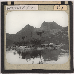 Cover image for Photograph - Dove Lake and Cradle Mountain from lakeside / Fred Smithies [lantern slide]