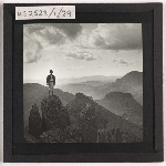 Cover image for Photograph - climber on the summit of a mountain (excellent photograph) / Fred Smithies [lantern slide]