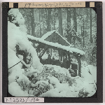 Cover image for Photograph - Shelter shed at King Solomons Cave near Liena, 1930. / Fred Smithies [lantern slide]