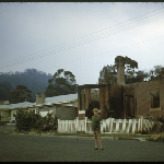 Cover image for Photograph - Bushfires 1967 - Opposite Penitentary Cascades, South Hobart