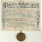 Cover image for Letters Patent and Privy Seal for Francis Russell Nixon, Lord Bishop of Tasmania