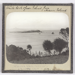 Cover image for Photograph - Glass slide - White Rock, Maria Island / J W Beattie Tasmanian Series 1034b
