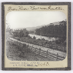 Cover image for Photograph - Glass slide - Huon Road and River near Franklin / J W Beattie Tasmanian Series 1146b