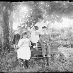 Cover image for Photograph - Glass negative - [Family group under tree]