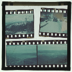 Cover image for Photograph - Glass slide - Composite - 4 x 35mm transparencies - Mt Wellington with snow (colour)
