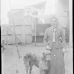 Cover image for Photograph - Negative - Lady with dog