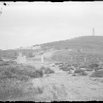 Cover image for Photograph - Glass negative - South Bruny Island lighthouse [lighthouse keeper's house in foreground]