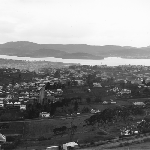 Cover image for Photograph - South Hobart - view from Huon Road showing congregational cemetery