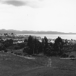 Cover image for Photograph -  View of Battery Point from South Hobart/ Dynnyrne - view from Huon Road
