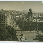 Cover image for Photograph - Hobart - Elizabeth and Macquarie Streets intersection showing the Post Office