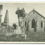 Cover image for Photograph - Graveyard St Georges Church Sorell showing Grave of James Gordon