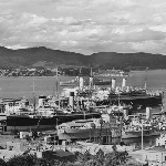 Cover image for Photograph - Hobart wharves showing ships