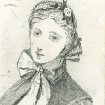 Cover image for Photograph - Lady in bonnet, pencil drawing