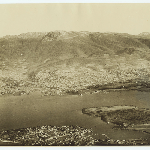 Cover image for Photograph - Hobart and Mount Wellington / J J Barnett (photographer) stamp on reverse