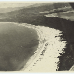 Cover image for Photograph - Seven Mile Beach and Aerodrome Cambridge Aerial / J J Barnett (photographer) stamp on reverse