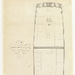 Cover image for Plan of the accommodation s of the ship Sir John Rae Reid, Captain Andrew Haig (stern area only)