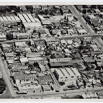 Cover image for Photograph - Aerial view of Charles Davis premises in Campbell Street, Hobart