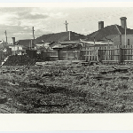 Cover image for Photographs of the clearing of the construction site for the Charles Davis building to be erected at Launceston
