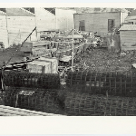 Cover image for Photographs of the clearing of the construction site for the Charles Davis building to be erected at Launceston