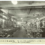 Cover image for Photograph - Interior of store - Charles Davis - ground floor - general goods