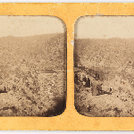 Cover image for Photograph - stereogram - Cataract Gorge  Launceston, man sitting on rocks