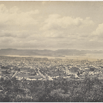 Cover image for Photograph - Hobart from Knocklofty (aka Hobart seen from the west) / Photographer Melvin Vaniman [panorama - platinum photograph]