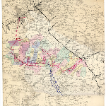 Cover image for Plan 7812200 (8290) Parish map for northern Tasmania - showing proposed and existing railway lines - including Longford to Conara Junction