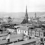Cover image for Photograph - Panorama of Launceston, showing Charles Street, taken from firebell