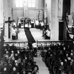 Cover image for Photograph - The funeral of A G Ogilvie, at St Mary's Cathedral - interior view of the Cathedral