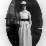 Cover image for Photograph - Nurse Katie Rust - later Weeding