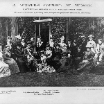 Cover image for Photograph - A gathering of World's Council of Women delegates at Lady Aderleen's garden party, England, including Tasmanian delegate Emily Dobson