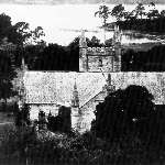 Cover image for Photograph - View of the Port Arthur Church (with the roof on) showing the Penitentiary