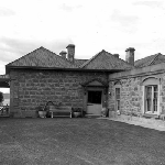 Cover image for Photograph - Battery Point - Secheron House - courtyard.